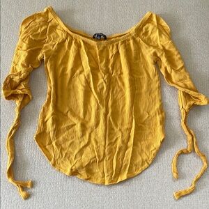 Ambiance Yellow Blouse Top